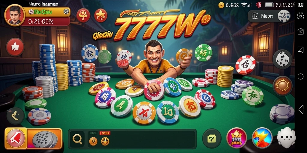 Tampilan gameplay 7777W yang seru dan mendebarkan.