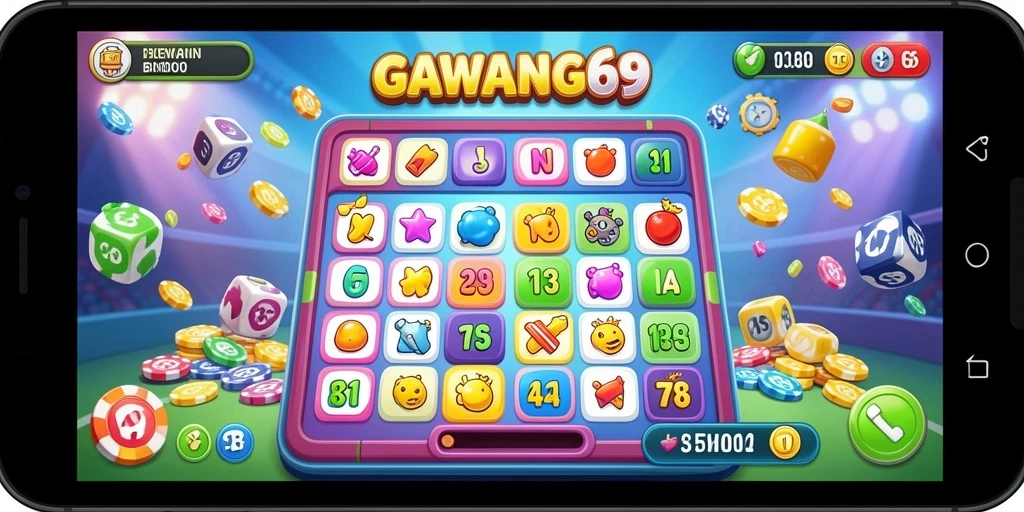 Tampilan gameplay menarik dari aplikasi Bingo GAWANG69.