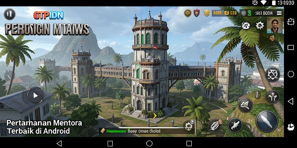 Screenshot menampilkan aksi seru dalam permainan Tower Defense GTPIDN.