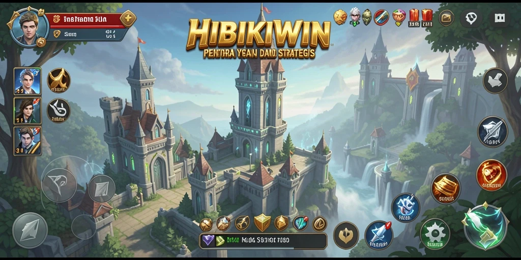 Tangkapan layar HIBIKIWIN menampilkan aksi pertahanan menara yang mendebarkan.