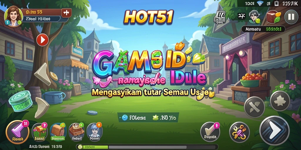 Tampilan gameplay HOT51 yang seru dan menenangkan.
