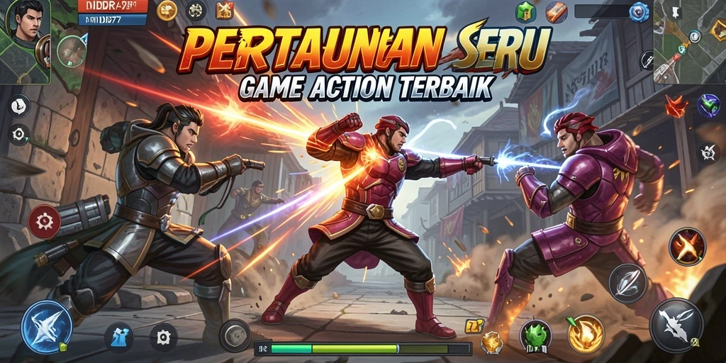 Tampilan gameplay Action yang mendebarkan dan penuh aksi.