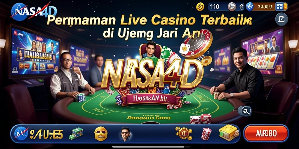 Tampilan menarik dari gameplay Live Casino di NASA4D.