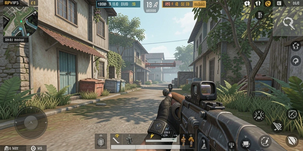 Gameplay seru RPVIP3 dengan aksi tembak-tembakan yang menegangkan.