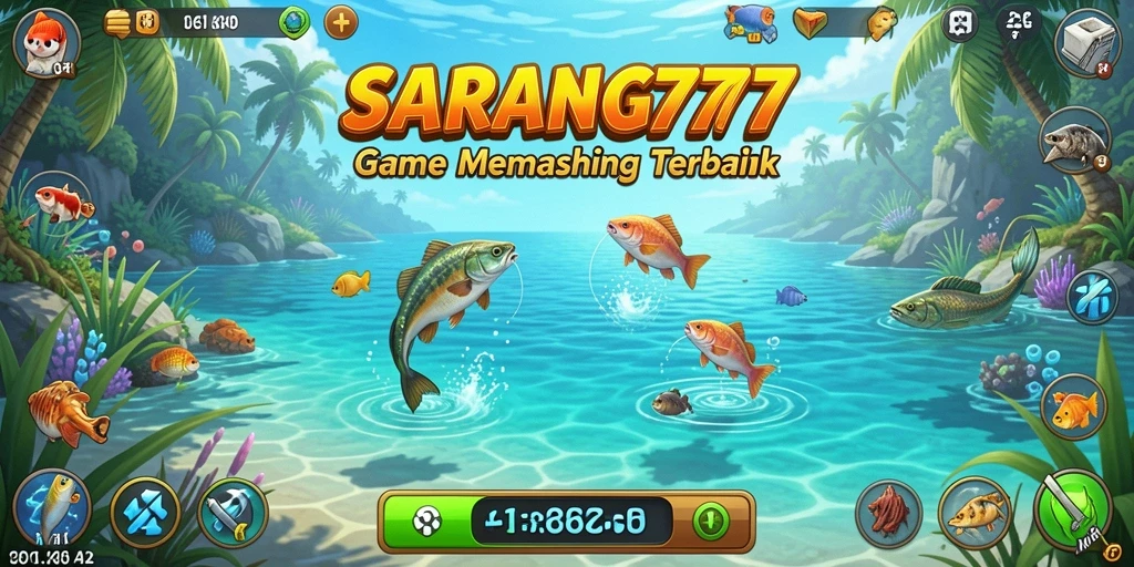 Gameplay memancing seru dalam aplikasi SARANG777 yang menarik.