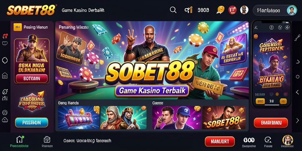 Tampilan gameplay Kasino yang seru dan interaktif di SOBET88.